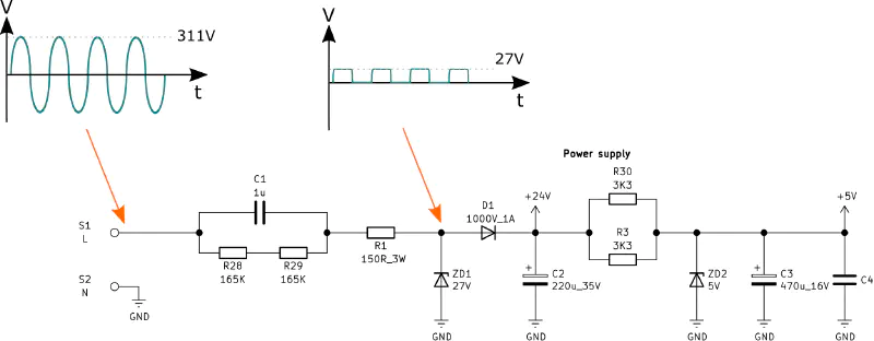 Power supply schematic operation
