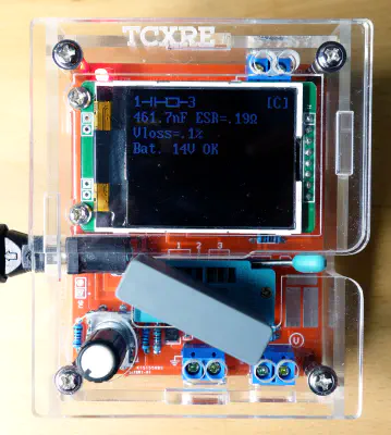 C1 capacitor measure inside ATMega component tester