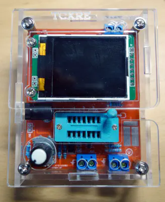 ATMega based component tester front view