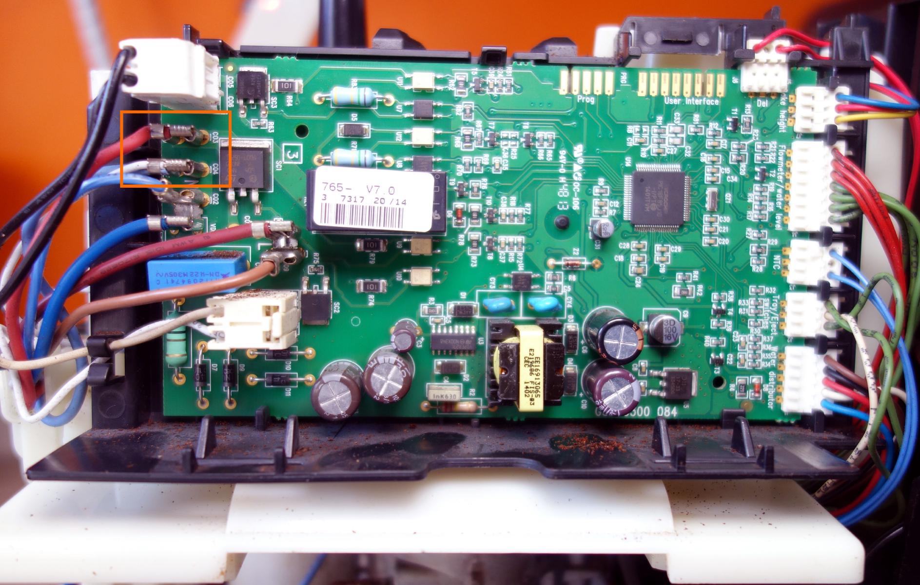 Step 4a: Disconnect heating element