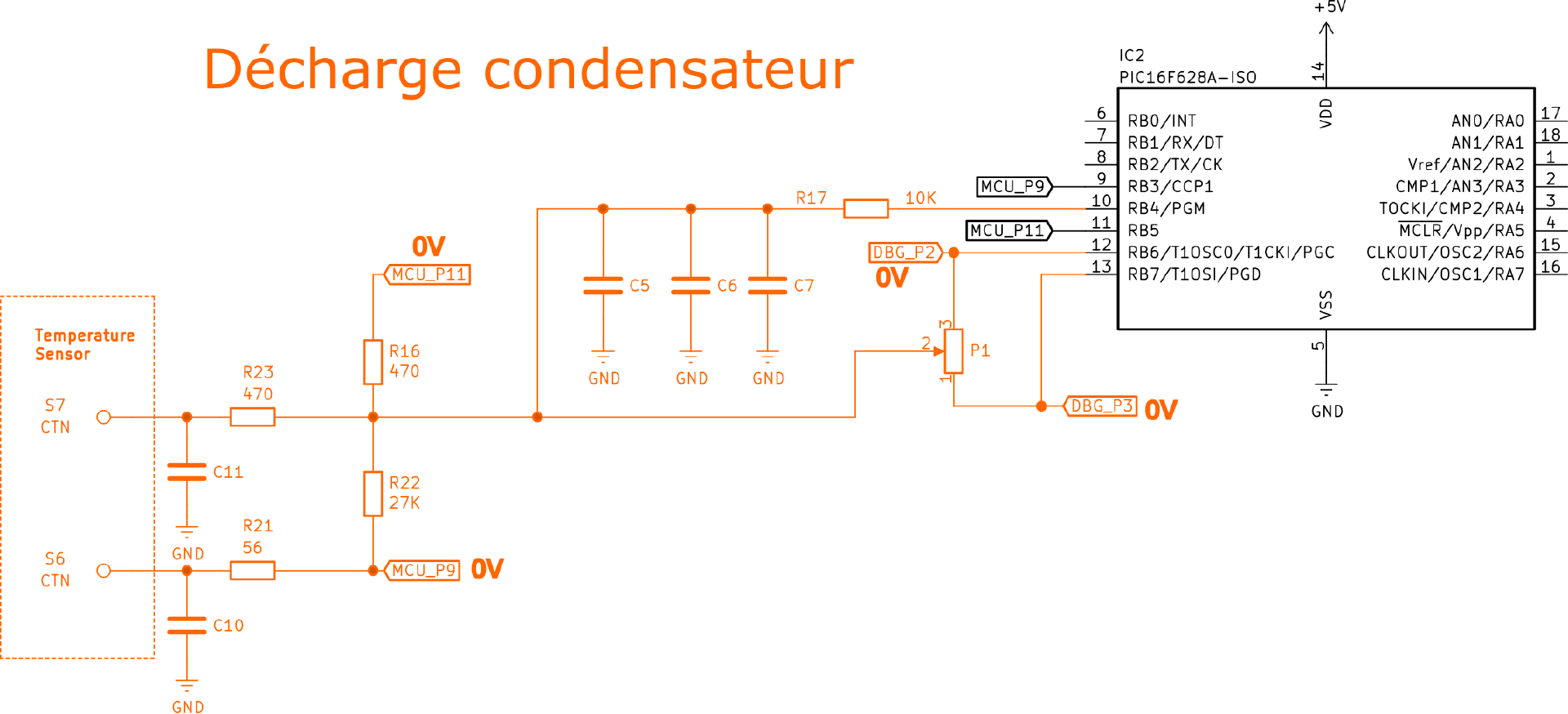 Décharge des condensateurs